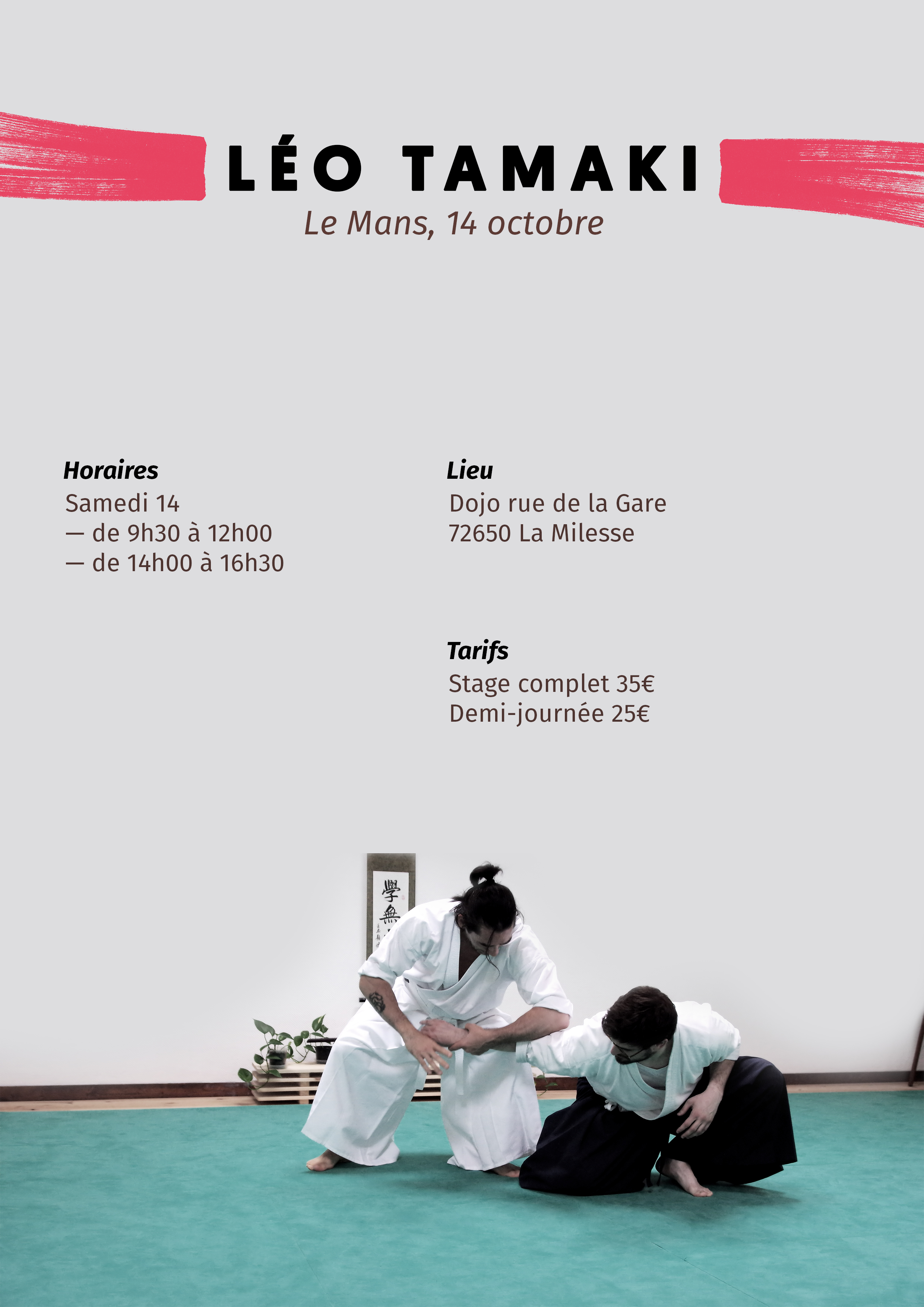 2017-10-14 STAGE AIKIDO LEO TAMAKI LE MANS